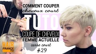 Tuto coiffure Coupe de cheveux tendance HAIR France TV [upl. by Notsuh378]