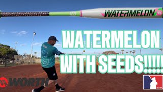 2024 WORTH LEGIT WATERMELON SENIOR BAT REVIEW [upl. by Mohn14]