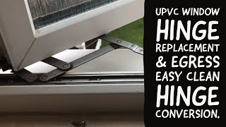 UPVC Window Hinge Replacement and Egress Easy Clean Upgrade  Fitting [upl. by Enelyad]