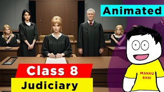 Class 8 Civics Chapter 4  Judiciary  Class 8 civics  class 8 judiciary [upl. by Hanser]