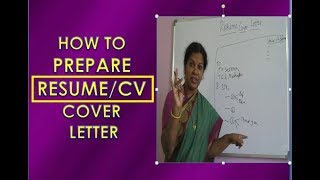 HOW TO WRITE RESUMECV COVER LETTER [upl. by Haslett]