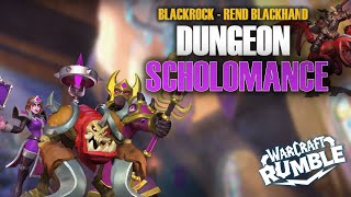 DUNGEON  SCHOLOMANCE  REND BLACKHAND BLACKROCK  Warcraft Rumble [upl. by Dlonyer]