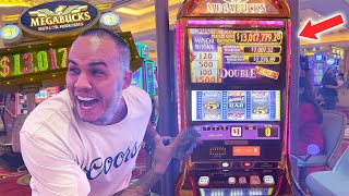 132 MILLION DOLLAR MEGABUCKS JACKPOT SLOT MACHINE IN LAS VEGAS we were so close [upl. by Ahsaya74]