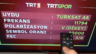 TRT 1 Yeni Kanal Frekans Ekleme HILEVEL Ayarlama Kurulum Hafıza Smart Led Tv [upl. by Amie647]