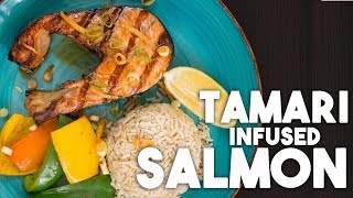 🇯🇵 TAMARI Salmon with Ginger Lemon amp Spring Onions  Easy Weeknight Meals  Kravings [upl. by Ariane]