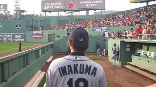 Hisashi Iwakuma 岩隈 久志 Bullpen Fenway Park July 31 2013 WWWBULLPENVIDEOSCOM [upl. by Helli]