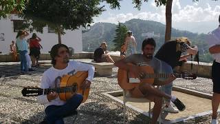 Flamenco de Gitanos Españoles Albaicín Granada [upl. by Uzzia]