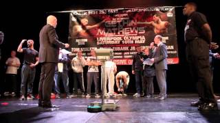 ALL OR NOTHING  UNDERCARD WEIGHIN LIVERPOOL [upl. by Etterrag]