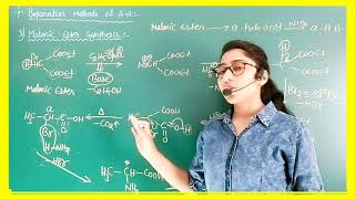 Malonic Ester Synthesis  Koop Synthesis Preparation Methods of Amino Acids [upl. by Alansen320]