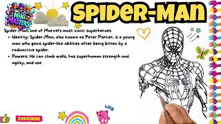 How to Draw SpiderMan  Superhero Drawing for Kids [upl. by Inalel408]