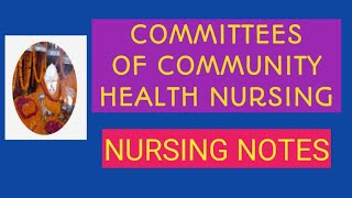 Committees of community health nursingHealth CommitteesSHORT NOTESNCLEX IN HINDI [upl. by Pearlstein]