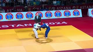 Елдос Сметов Grand Slam Astana 2024 judo дзюдо [upl. by Ellebana]