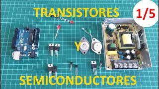 Transistores y Semiconductores Diodos LEDs Transistores MOSFETs Triacs SCRs  1 de 5 [upl. by Refinnaej]