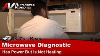 GE Microwave Repair  Has Power but Is Not Heating  Magnetron [upl. by Reyotal951]