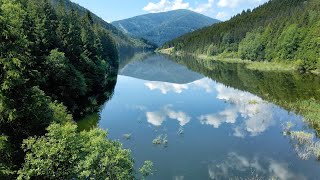 Cyklotrasy 061  Lysá hora Od přehrady Šance vzhůru na královnu Beskyd [upl. by Retnyw]