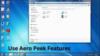 How to UseEnable Aero Peek in Windows 7 [upl. by Aihseym]