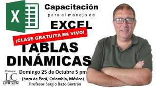 Clase GRATIS  CREACIÓN DE TABLAS DINÁMICAS en Excel [upl. by Fawcette]