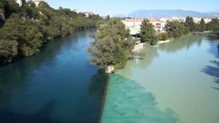 The confluence of the Rhone and Arve rivers and the etymology of the word rival [upl. by Madeline]