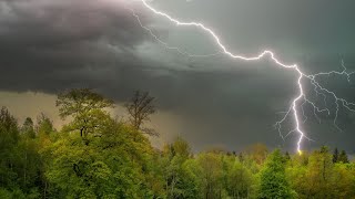 Thunderstorm Magic 1 Hour of Varying Thunder Sounds with Rain  Perfect for Relaxation and Sleep [upl. by Ehsom]