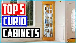 Top 5 Best Corner Curio Cabinets in 2022 Reviews [upl. by Lainahtan416]