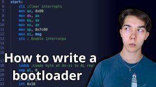 OS development 101  How to make a bootloader part 1  Hello World [upl. by Rehoptsirhc622]