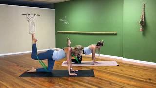 20 minute BARRE workout using resistance bands [upl. by Yewed]