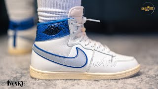 AWAKE NY x JORDAN AIR SHIP quotGAME ROYALquot  REVIEW SIZING amp ONFOOT [upl. by Cymbre]