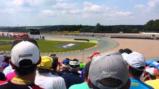 Sachsenring 2013 Start Rennen MotoGP T2 Tribüne [upl. by Pauiie993]