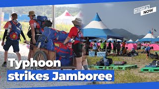 World Scout Jamboree participants to leave Saemangeum campground [upl. by Aili]