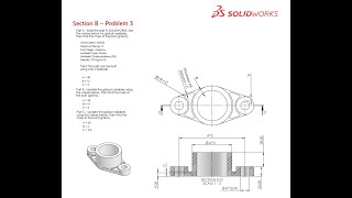 Solidworks CSWA Exam Practice  PART MODELLING  Section B  3 [upl. by Eselrahc]