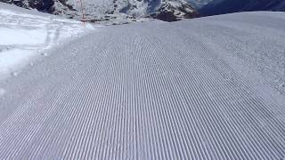 CH  Zermatt  Ski ride from Furggsattel to Furi [upl. by Ezarras]