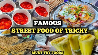 Must Try Famous Street foods of TRICHY  Sowcarpet Foods of TRICHY  VlogThamila [upl. by Ann]