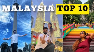 TOP 10 things to do in MALAYSIA  Travel Guide  Malaysia Travel Video [upl. by Gad]