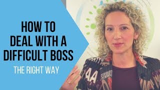 How To Deal With A Difficult Boss  Tips for Handling a Challenging Boss [upl. by Regazzi]