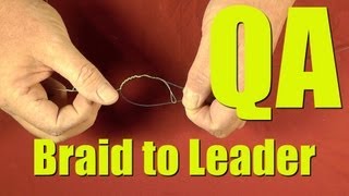 BRAID to Monofilament Leader Knot Keeps Slipping Saltwater Fishing Question and Answer How TO [upl. by Arreit315]