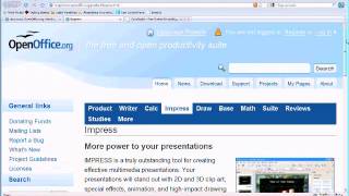 Open Office Impress Free Download Instructions  Free Microsoft PowerPoint Download Equivalent [upl. by Eniala]