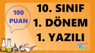 10 sınıf  Kimya  1 Dönem  1 yazılı [upl. by Wamsley]