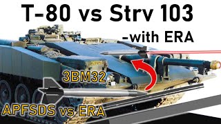 WHY UPGRADING TANKS WITH ERA ISNT ENOUGH  T80 vs Super Strv 103  Armour Penetration Simulation [upl. by Woll329]