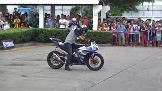 Yamaha R15 V2 stunt show [upl. by Rowell]