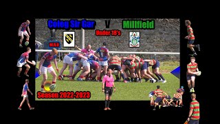 Under 18s Coleg Sir Gar v Millfield 21092022 [upl. by Dayle]