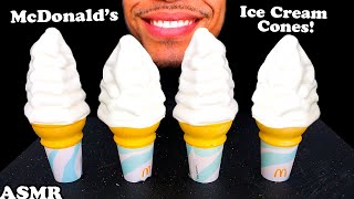 ASMR MCDONALDS ICE CREAM CONES WORKING MACHINES DESSERTS MUKBANG NO TALKING JERRY [upl. by Yllas897]