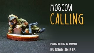 Moscow calling Painting a WWII Russian sniper [upl. by Anirtap]