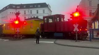 Bahnübergang Borkum Bismarkstraße [upl. by Sardse]