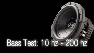 Bass Test10 hz  200 hz Sound Only Subwoofer [upl. by Ronica]