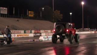 Krazy House Customs 61l Hemi Wrangler JK Drag [upl. by Atsahs]