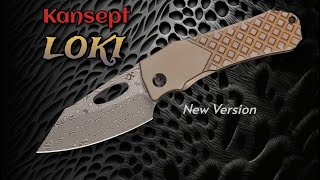 Kansept Loki V2 Solid Small Framelock  Design by Steven Dunnuck [upl. by Lehet157]