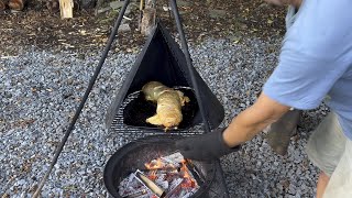 EZ Campfire Oven  Stromboli Calzone [upl. by Prudence]