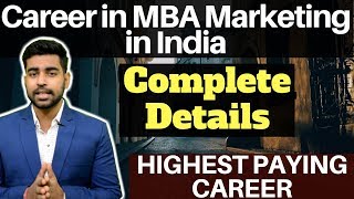 What is MBA Marketing Career in MBA Marketing in India  CAT GMAT MAT XAT MBA  Marketing [upl. by Cirre]