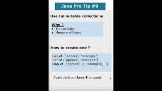 Java PRO Tip  Use Immutable collections  shorts javaprogramming codingtips [upl. by Obaza]