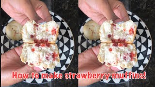 How to make strawberry muffins [upl. by Llehctim]